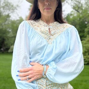 NEW Greek Archaic Kori Mao Collar Long Sleeve Shirt